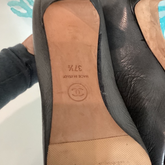 Chanel Black & Gray Patent Leather Interlocking CC Logo Ankle Boots Size 37.5 - Picture 12 of 16